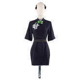Blue Sunohara Shun Anime Cosplay Female Cheongsam - Blue Archive Cosplay Costume - Halloweez